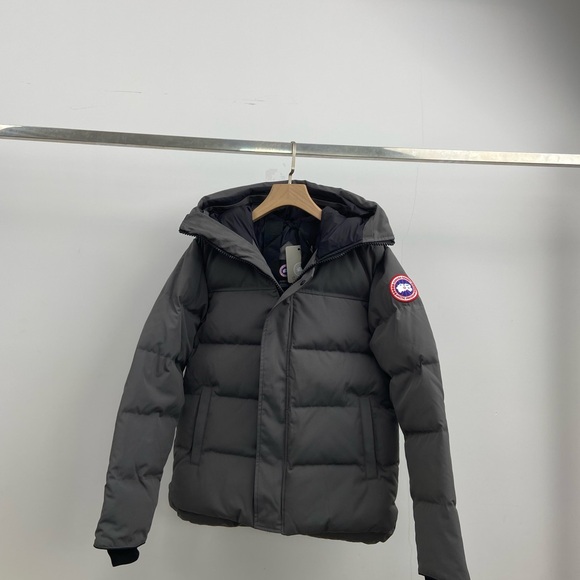 Canada Goose Other - Canada Goose Men's Dark Gray Quilted Puffer Jacket with Hood